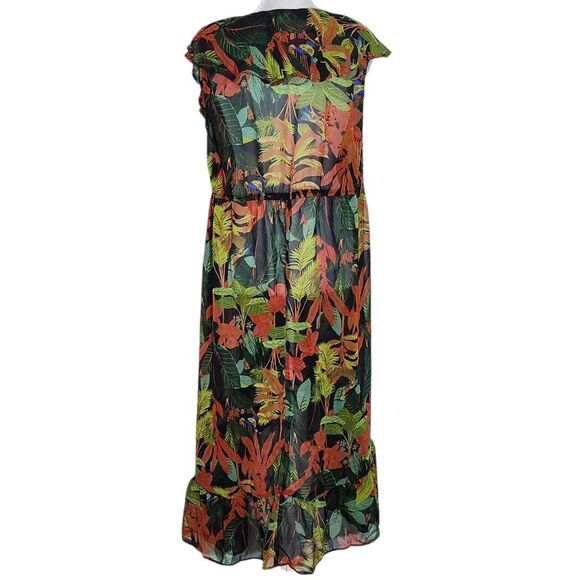 Live 4 Truth Green Floral Kimono NWT Size 1X Floral Boho Kimono - Picture 2 of 12